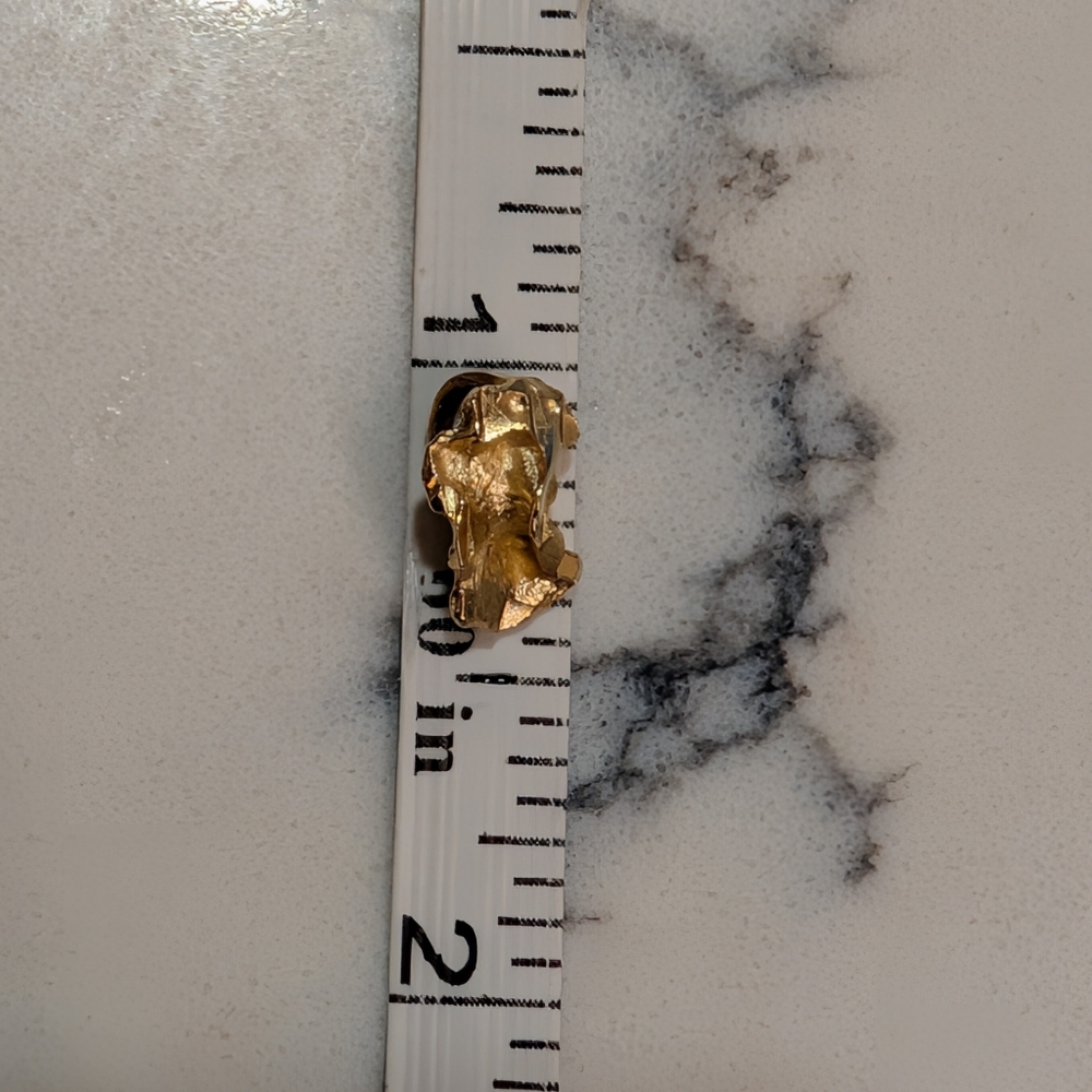 14k Gold Nugget Pendant - Picture 7 of 7